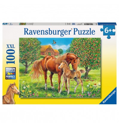 Puzzle Pferde auf der Wiese