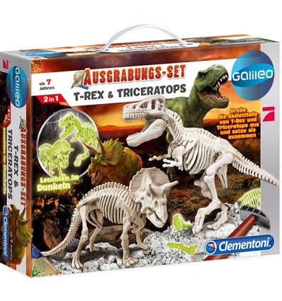 Archeo T-Rex & Triceratops Fluoreszenz